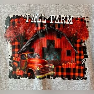 Gildan - NWOT - Medium - Gray Heavy Cotton Tee -Shirt - Fall Farm